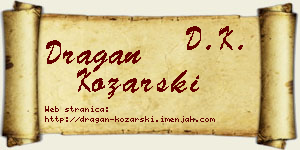 Dragan Kozarski vizit kartica